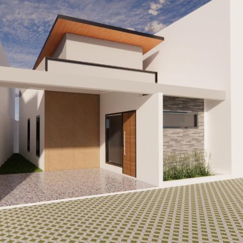 Jasa Bangun Rumah Kontemporer 1 Lantai