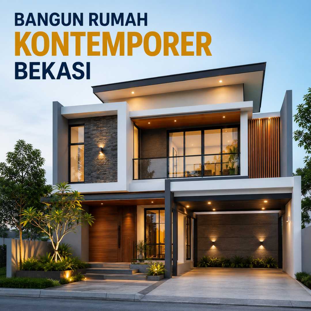 Bangun Rumah Kontemporer Bekasi